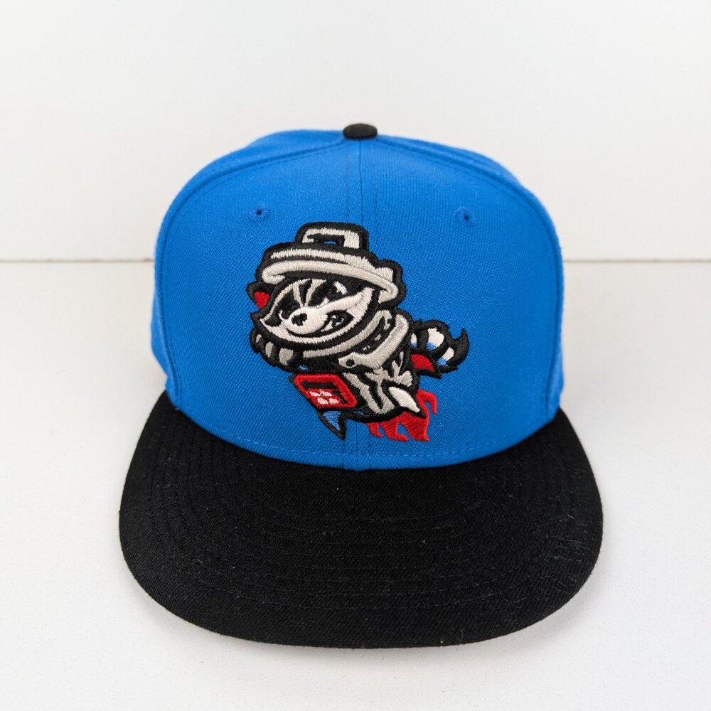 New Era Royal Blue and Black Snapback Cap with Rocket Mascot - Picture 3 of 7
